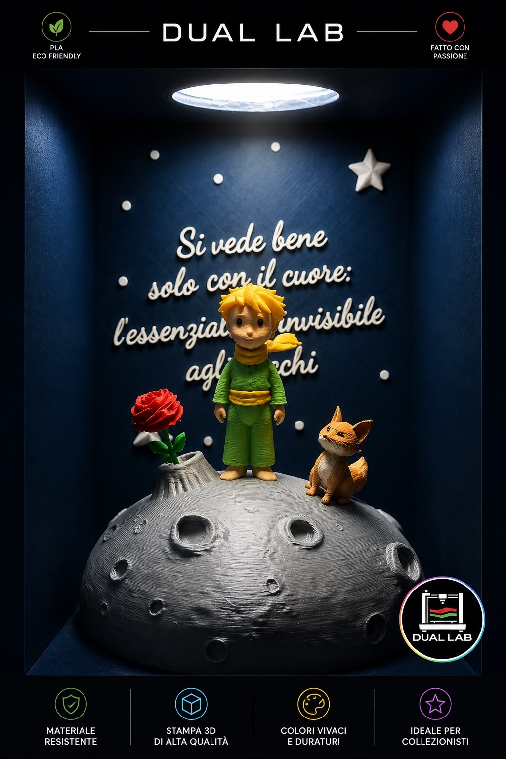 Creazione Dual Lab: Lampada diorama Il Piccolo Principe